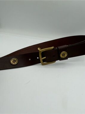 Remington 12-Gauge Shotgun Shell Leather Belt